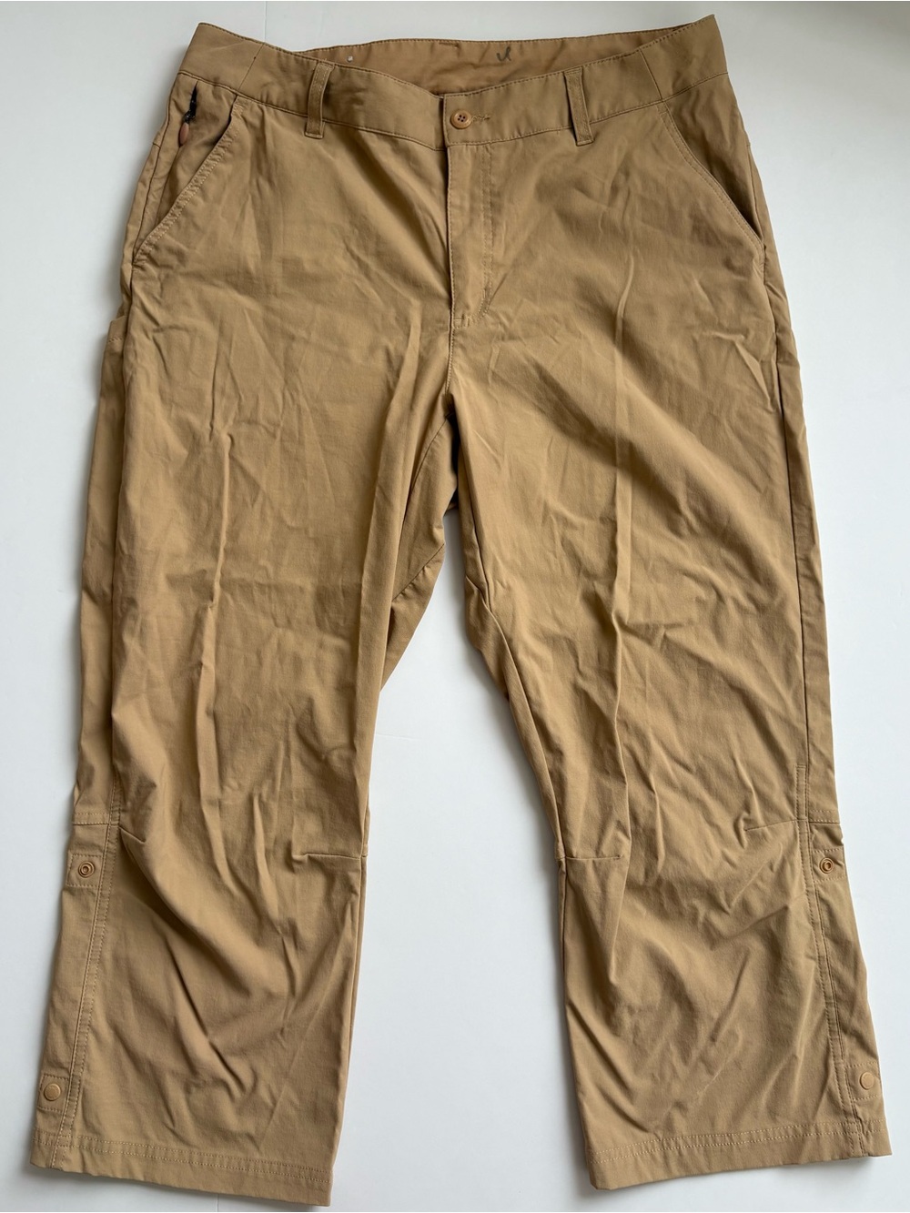 Columbia Women’s Capri Khaki Omni-Shield Roll-Up Pants 12